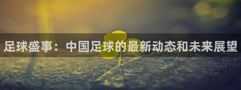  k1体育app下载：足球盛事：中国足球的最新动态和未来展望